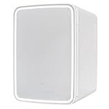Flamingueo Nevera Pequeña 10L - Mini Nevera Espejo y Luz LED, Nevera 12V/220V,...