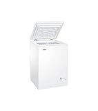 Haier HCE103F - Arcon congelador, Capacidad 100L, Función super congelación,...