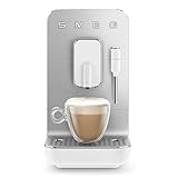 Smeg BCC02WHMEU Cafetera automática compacta con función de vapor, color...