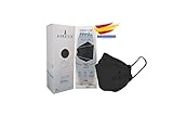 A AIRNATECH Mascarillas FFP2 AVVA Negras pack de 10 unidades. Marcado CE0161...