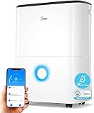 MIDEA Deshumidificador Silencioso 20L para Humedad interior hasta 50 m2 / 100 m3...