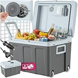 tectake® Nevera portátil eléctrica 40L, Ligera y silenciosa con Modo Eco,...