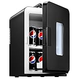 NORTHCLAN Mini Nevera Portatil, 15L Nevera Pequeña, 12V/230V, Funciones Enfriar...