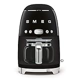 SMEG DCF02BLEU, Cafetera de filtro 50's Style, Black