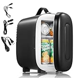 FOHERE Mini Nevera 5 Litros / 6 Latas | USB+CA+CC | Modo silencioso, portátil y...