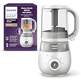 Philips Avent vaporera/batidora 4 en 1, robot de cocina para bebés, cocine al...