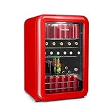 KLARSTEIN Poplife Nevera de Bebidas - Nevera Retro, Mininevera, Puerta con Doble...