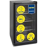 METRO Professional Mini Frigorífico GPC 1088, nevera pequeña con puerta de...