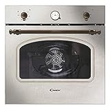 Candy FCC604AV/E Horno vintage multifunción, 65l, reloj analógico, puerta...