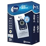 Electrolux E201SM Mega Pack de 12 Bolsas S-Bag Classic Long Performance, Blanco