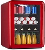 minibar con puerta de cristal