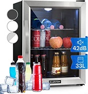 minibar con puerta de vidrio