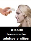 Detectar si tenemos fiebre se hace muy con el termómetro para adultos y niños ihealth, solo tenemos que acercar el termómetro a unos centímetros sin necesidad de contacto.