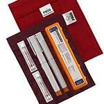 estuche termico insulina y otros medicamentos en color rojo