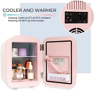 Nevera para cosméticos con función más frío y más calor. Refrigeración hasta 5ºC a 25ºC ambiente. Calefación 50-65ºC por termostato