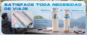 ALIMENTADO POR USB PARA USAR EN CUALQUIER LUGAR – Incluye cable USB (DC 5V) – apto para power banks, enchufes de pared, portátiles o coche. Su refrigerador funciona continuamente durante vuelos, viajes por carretera, desplazamientos diarios o aventuras al aire libre – sin preocuparse por las fuentes de energía.