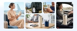 KIT COMPLETO PARA VIAJES – Incluye botella de vacío, tapa refrigerante eléctrica, tapa no eléctrica con display de temperatura, anillo de hielo metálico, bolsa de transporte, cable USB y funda para medicamentos. Adecuado para viajes, actividades al aire libre, desplazamientos diarios, vuelos y uso doméstico. Compacto y portátil – su compañero confiable para medicamentos.